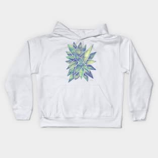 Marbled Aloe Vera Kids Hoodie